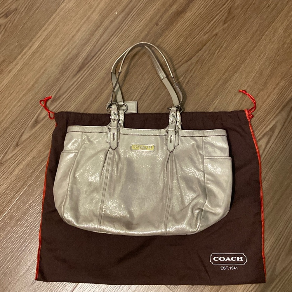 Pewter Coach Purse